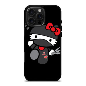 HELLO KITTY NINJA BLACK iPhone 16 Pro Max Case Cover