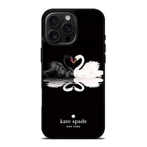 KATE SPADE BLACK WHITE SWAN iPhone 16 Pro Max Case Cover