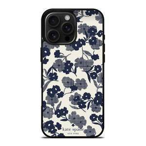 KATE SPADE NEW YORK BLUE FLORAL iPhone 16 Pro Max Case Cover