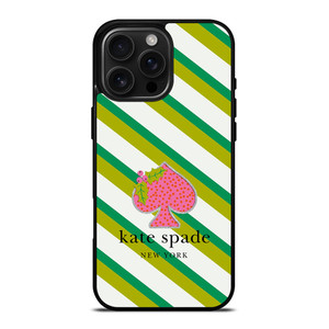 KATE SPADE NEW YORK LOGO FRUITY GREEN iPhone 16 Pro Max Case Cover