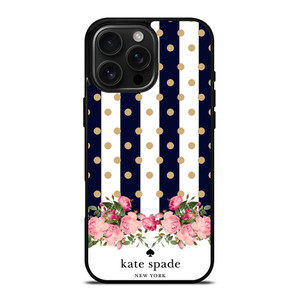 KATE SPADE NEW YORK POLKADOTS FLORAL iPhone 16 Pro Max Case Cover