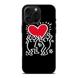 KEITH HARING LOVE iPhone 16 Pro Max Case Cover KEITH HARING LOVE iPhone 16 Pro Max Case Cover