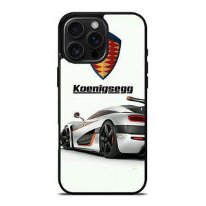 KOENIGSEGG WHITE CAR LOGO iPhone 16 Pro Max Case Cover