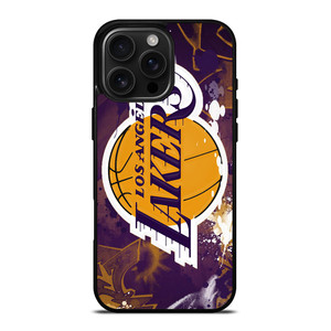 LA LAKERS ART LOGO iPhone 16 Pro Max Case Cover