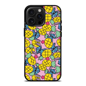 LILO AND STITCH PINEAPPLE PATTERN iPhone 16 Pro Max Case Cover