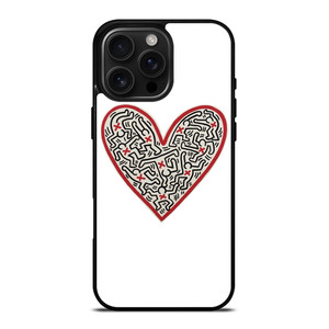 LOVE KEITH HARING iPhone 16 Pro Max Case Cover LOVE KEITH HARING iPhone 16 Pro Max Case Cover