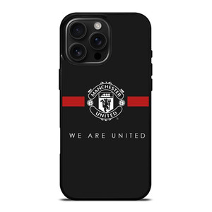 MANCHESTER UNITED BLACK iPhone 16 Pro Max Case Cover MANCHESTER UNITED BLACK iPhone 16 Pro Max Case Cover