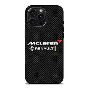 MCLAREN RENAULT LOGO CARBON. iPhone 16 Pro Max Case Cover MCLAREN RENAULT LOGO CARBON. iPhone 16 Pro Max Case Cover