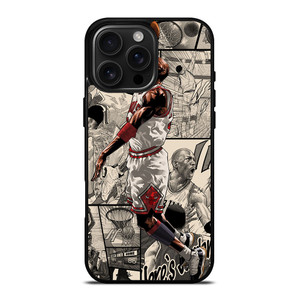 MICHAEL JORDAN COMIC ART iPhone 16 Pro Max Case Cover MICHAEL JORDAN COMIC ART iPhone 16 Pro Max Case Cover