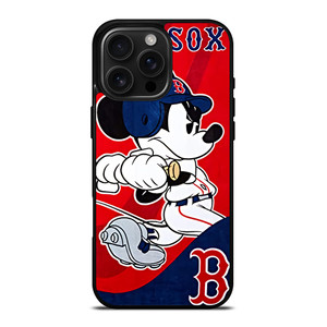 MICKEY MOUSE BOSTON RED SOX iPhone 16 Pro Max Case Cover