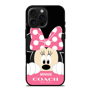 MINNIE MOUSE PINK COACH NEW YORK iPhone 16 Pro Max Case Cover