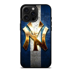 NEW YORK YANKEES GOLDEN LOGO BASEBALL CLUB iPhone 16 Pro Max Case Cover