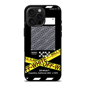 OFF WHITE X BATIK iPhone 16 Pro Max Case Cover OFF WHITE X BATIK iPhone 16 Pro Max Case Cover