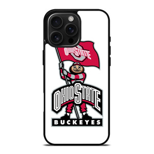 OHIO STATE BUCKEYES LOGO FOOTBALL MASKOT iPhone 16 Pro Max Case Cover