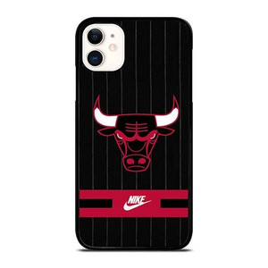 CHICAGO BULLS NIKE STRIPE iPhone 11 Case Cover CHICAGO BULLS NIKE STRIPE iPhone 11 Case Cover