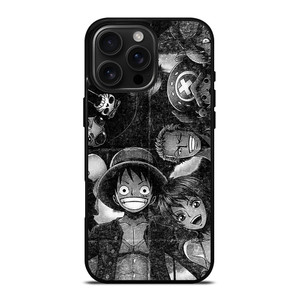 ONE PIECE BLACK WHITE GRUNGE ALL iPhone 16 Pro Max Case Cover
