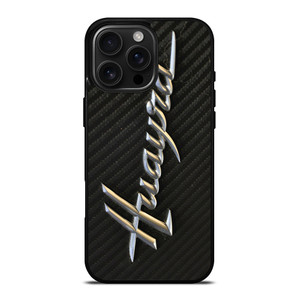 PAGANI HUAYRA CARBON LOGO iPhone 16 Pro Max Case Cover