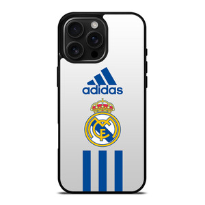REAL MADRID CF ADIDAS STRIPES iPhone 16 Pro Max Case Cover