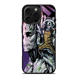 ROCKET RACCOON AND GROOT MARVEL iPhone 16 Pro Max Case Cover ROCKET RACCOON AND GROOT MARVEL iPhone 16 Pro Max Case Cover
