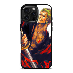 RORONOA ZORO ONE PIECE ART iPhone 16 Pro Max Case Cover
