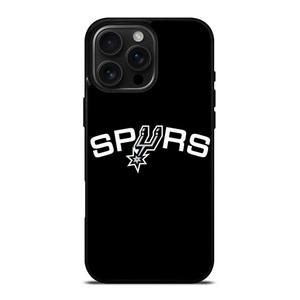 SAN ANTONIO SPURS LOGO BLACK iPhone 16 Pro Max Case Cover
