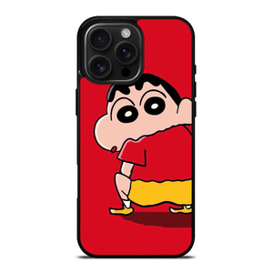 SHIN CHAN RED MINIMALIST iPhone 16 Pro Max Case Cover