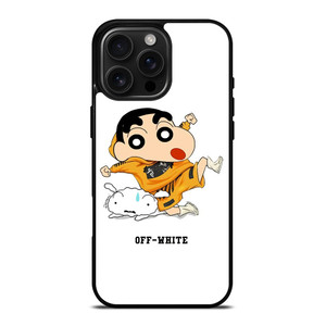 SHIN CHAN X OFF WHITE iPhone 16 Pro Max Case Cover