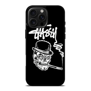 STUSSY SKULL LOGO iPhone 16 Pro Max Case Cover STUSSY SKULL LOGO iPhone 16 Pro Max Case Cover