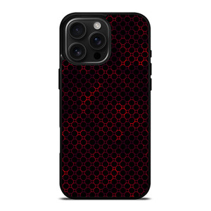 STYLISH HEXAGONAL RED PATTERN iPhone 16 Pro Max Case Cover STYLISH HEXAGONAL RED PATTERN iPhone 16 Pro Max Case Cover