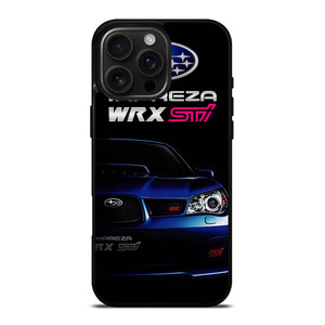 SUBARU IMPREZA WRX STI BLUE CAR iPhone 16 Pro Max Case Cover