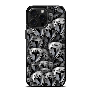 TESLA METAL LOGO COLLAGE iPhone 16 Pro Max Case Cover