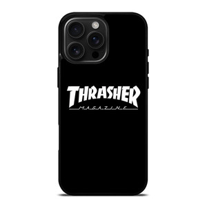 THRASHER SKATEBOARD MAGAZINE BLACK iPhone 16 Pro Max Case Cover THRASHER SKATEBOARD MAGAZINE BLACK iPhone 16 Pro Max Case Cover