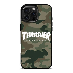 THRASHER SKATEBOARD MAGAZINE CAMO iPhone 16 Pro Max Case Cover