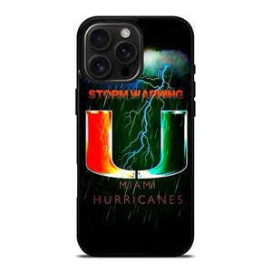 UM MIAMI HURRICANES NFL iPhone 16 Pro Max Case Cover UM MIAMI HURRICANES NFL iPhone 16 Pro Max Case Cover
