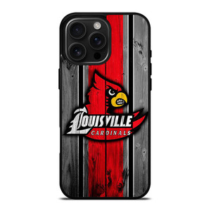 UNIVERSITY OF LOUISVILLE WOODEN LOGO iPhone 16 Pro Max Case Cover
