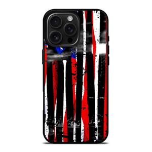 USA FLAG AMERICAN BASEBALL BLACK WHITE iPhone 16 Pro Max Case Cover