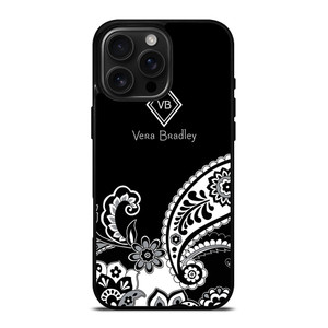VERA BRADLEY BLACK AND WHITE iPhone 16 Pro Max Case Cover