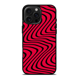 WAVY RED PATTERN iPhone 16 Pro Max Case Cover