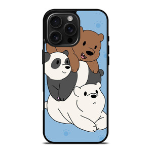 WE BARE BEARS CUTE CARTOON iPhone 16 Pro Max Case Cover