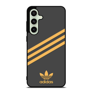 ADIDAS ORIGINALS STRIPES BLACK ORANGE Samsung Galaxy S24 FE Case Cover