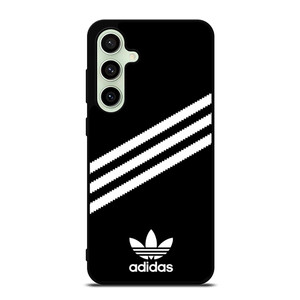 ADIDAS ORIGINALS STRIPES BLACK WHITE Samsung Galaxy S24 FE Case Cover