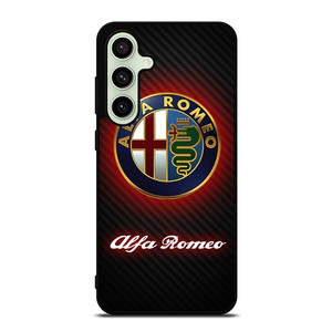 ALFA ROMEO RED CARBON LOGO Samsung Galaxy S24 FE Case Cover