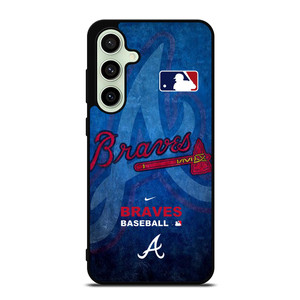 ATLANTA BRAVES LOGO MLB Samsung Galaxy S24 FE Case Cover ATLANTA BRAVES LOGO MLB Samsung Galaxy S24 FE Case Cover