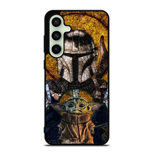 BABY YODA AND THE MANDALORIAN MOSAIC Samsung Galaxy S24 FE Case Cover