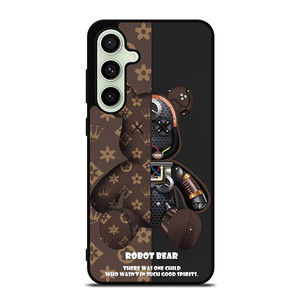 BEAR BRICK KAWS ROBOT BROWN Samsung Galaxy S24 FE Case Cover