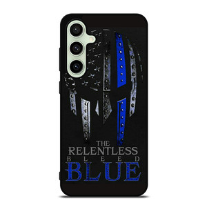 BLUE LINE POLICE WARRIOR SKULL Samsung Galaxy S24 FE Case Cover BLUE LINE POLICE WARRIOR SKULL Samsung Galaxy S24 FE Case Cover