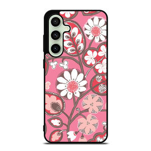 BLUSH PINK VERA BRADLEY PRINT Samsung Galaxy S24 FE Case Cover