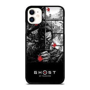 GHOST OF TSUSHIMA LOGO BLACK WHITE iPhone 11 Case Cover GHOST OF TSUSHIMA LOGO BLACK WHITE iPhone 11 Case Cover
