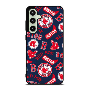 BOSTON RED SOX BASEBALL PATTERN Samsung Galaxy S24 FE Case Cover