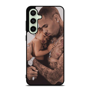 CHRIS BROWN AND BABY Samsung Galaxy S24 FE Case Cover CHRIS BROWN AND BABY Samsung Galaxy S24 FE Case Cover